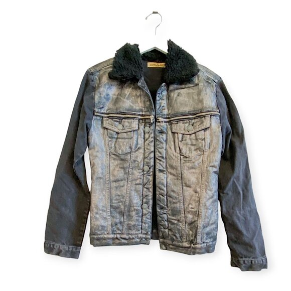 John John Lab Jackets & Blazers - John John Denim distresses denim jacket, Size P/XS, Never worn